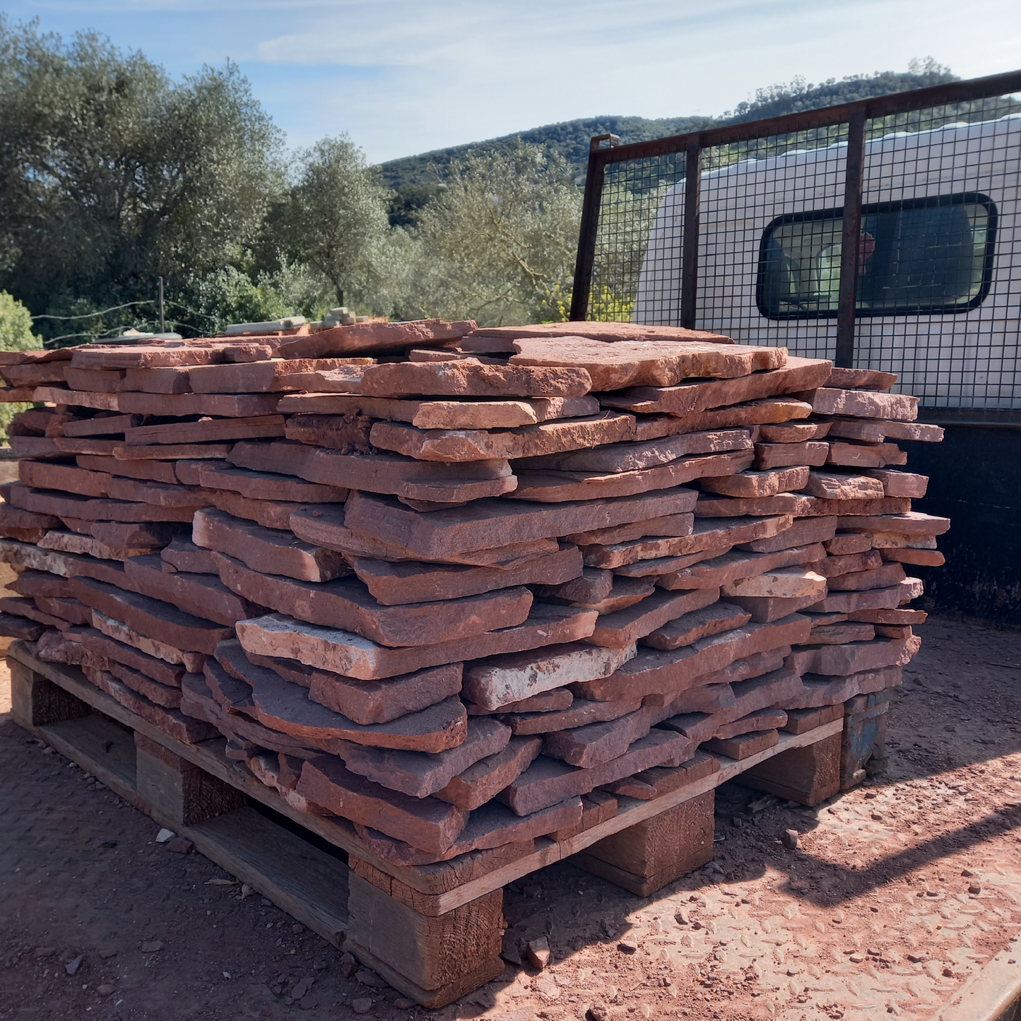 Lajes ao Natural em Pedra Grés