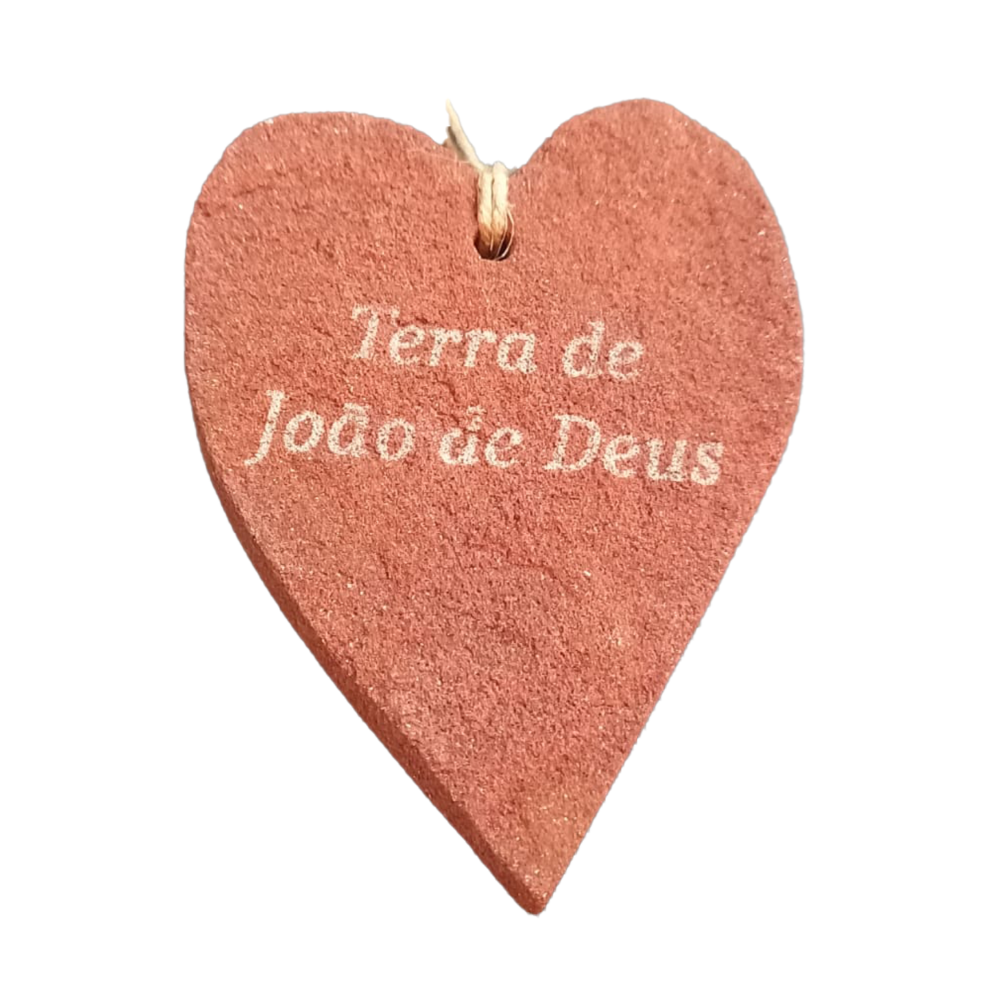 Coração em Pedra Grés Gravada