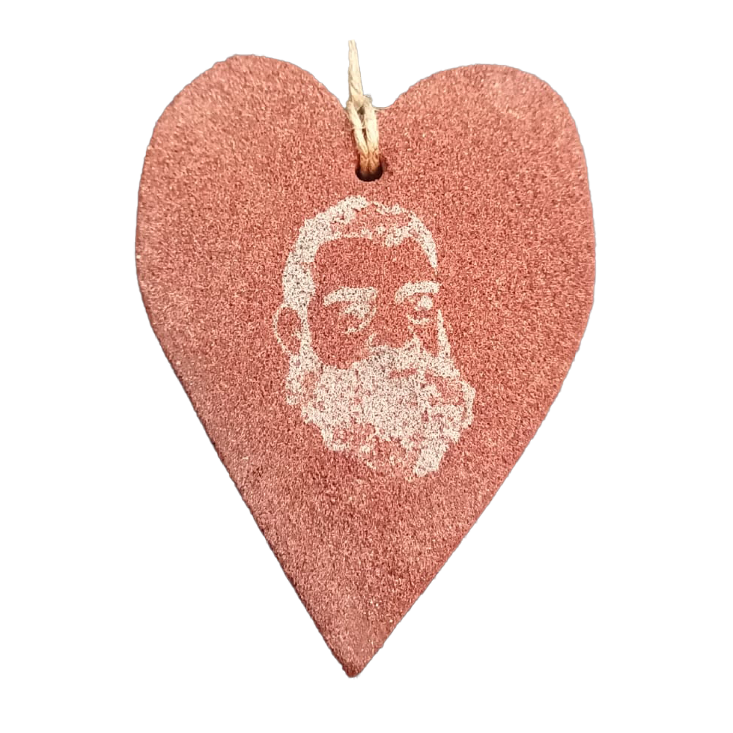 Coração em Pedra Grés Gravada