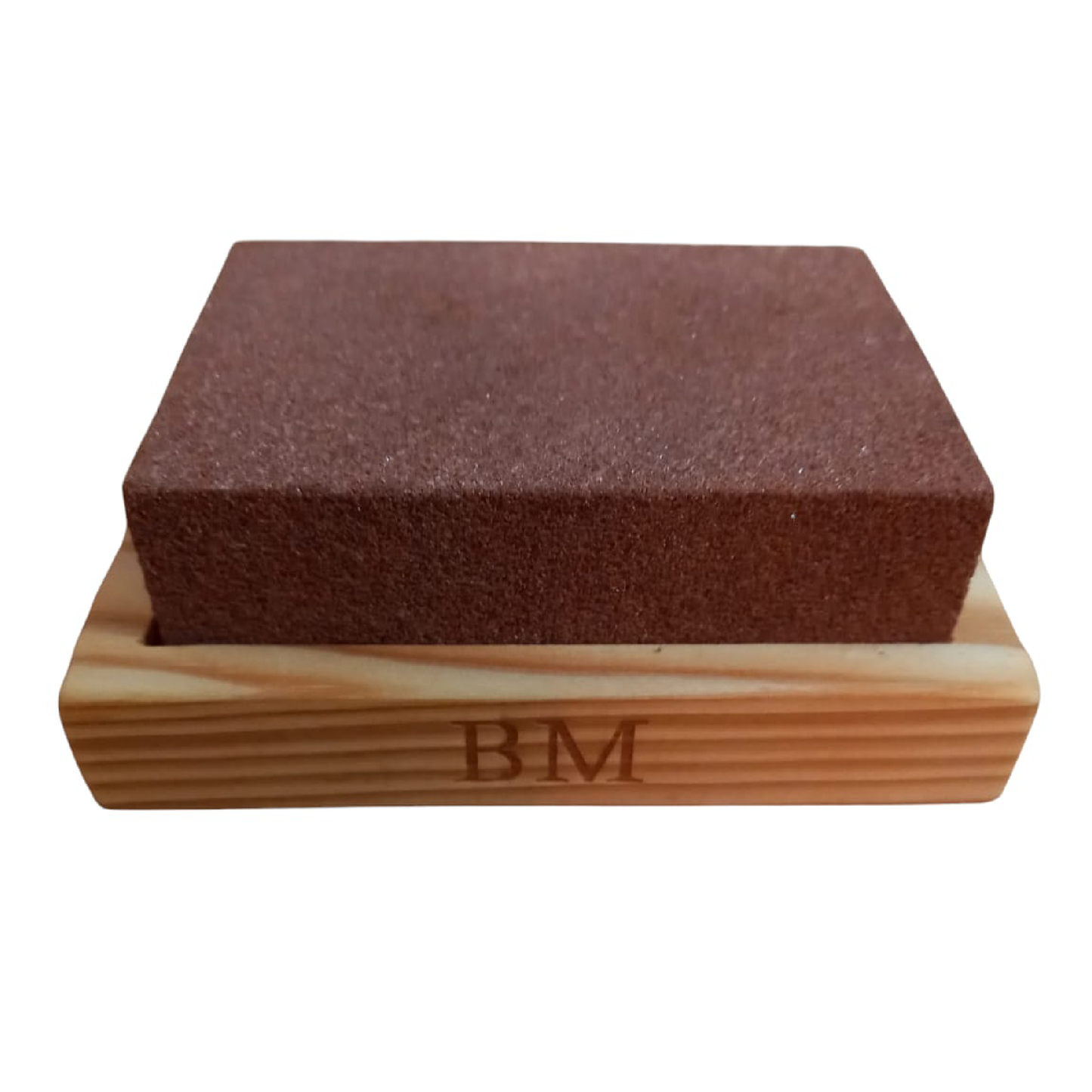 Amolador com Base Artesanal de Madeira